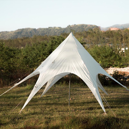 戶外八爪魚巨型三峰天幕露營駝峰營地商用帳篷萬重山雲頂雙峰天幕