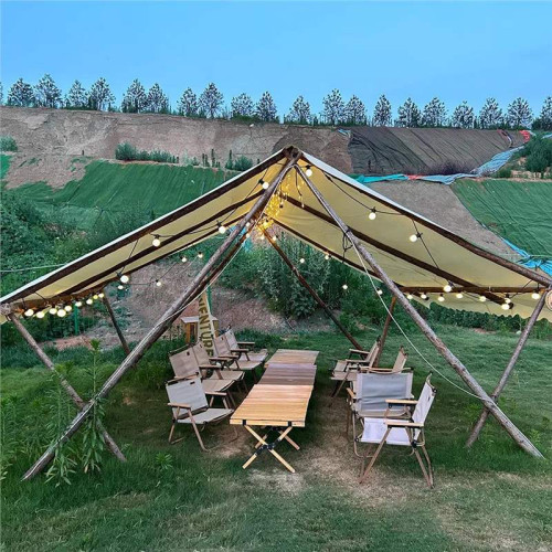 公園戶外防雨聚會房型天幕  露營野餐團建野營加厚露營地帳篷