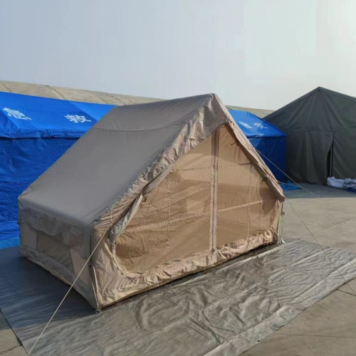 6.3平米充氣帳篷戶外露營過夜防雨厚露營大房間野外小屋折曡可攜式