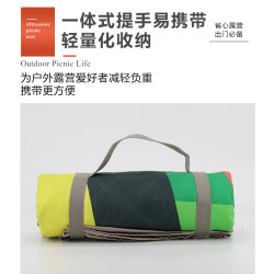 藝術畫超音波野餐墊加厚可攜式戶外用品露營帳篷沙灘墊防水防沙防潮
