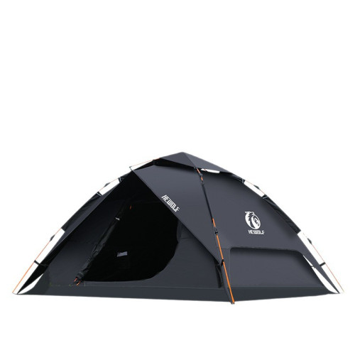 公狼帳篷戶外黑膠折曡可攜式野營帳露營全套裝備過夜防雨遮陽防曬