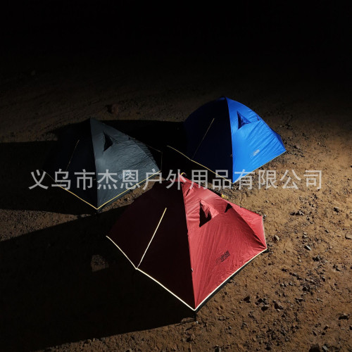 戶外帳篷雙層保暖防暴雨專業登山徒步帳超輕鋁桿野外露營帳篷
