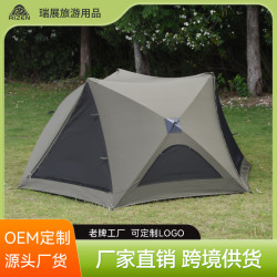 海邊沙灘公園全自動帳篷戶外可攜式折曡露營帳篷裝備全套遮陽防雨