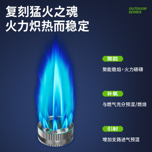 卡式爐三芯可攜式折曡卡斯卡磁爐野外露營爐具炊具瓦斯火鍋煮茶爐