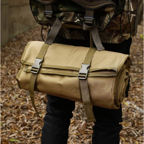 登山露營墊可攜式戶外戰術防水軍迷抗震射擊支架登山手提防潮射擊墊