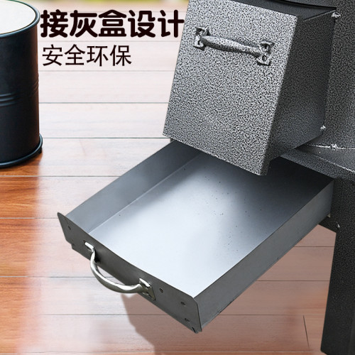 新型農村無煙氣化柴火爐家用室內烤火爐煤炭兩用迴風灶鑄鐵取暖爐