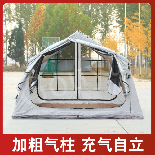 戶外充氣帳篷一體式可攜式野外野營防雨精緻露營免搭建防風
