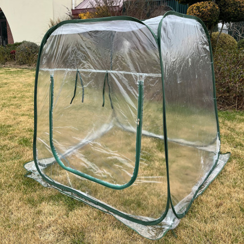 PVC可折曡透明溫室暖房迷你花房花園罩防蟲多肉植物溫室大棚