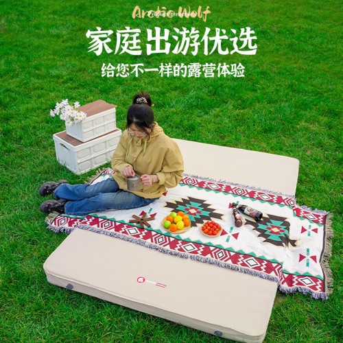 北極狼自動充氣墊奶酪墊帳篷戶外露營床墊可攜式加厚地墊防潮睡墊