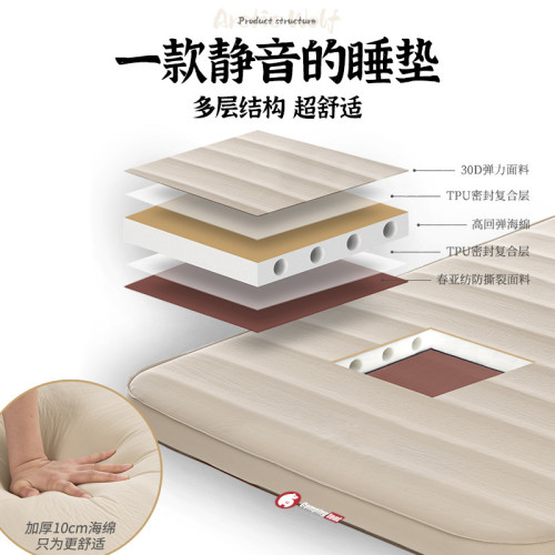 北極狼自動充氣墊奶酪墊帳篷戶外露營床墊可攜式加厚地墊防潮睡墊