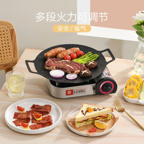 迷你卡式爐家用小型可攜式火鍋戶外煤氣瓦斯爐瓦斯爐具卡磁卡斯爐