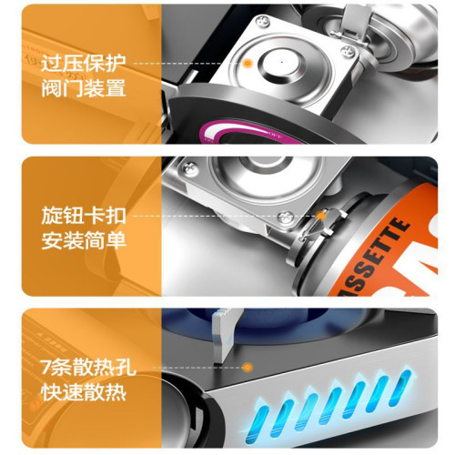 迷你卡式爐家用小型可攜式火鍋戶外煤氣瓦斯爐瓦斯爐具卡磁卡斯爐