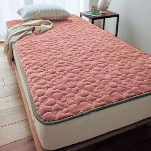 Fall and Winter Heattech Export Tail Single Velvet Mattress Bedspread Single Quilted Quilted Bed Sheet Soft Not Cool Mattress Protective Pad