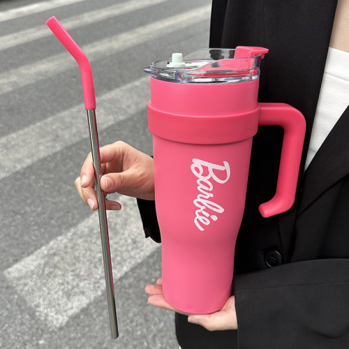 新款汽車杯保冷保溫杯ins保溫杯超大容量可攜式帶提手密封耐摔女生