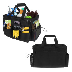 大空間清潔用品袋和可拆卸圍裙Cleaning Caddy Organizer