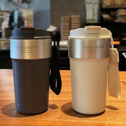 家用新款水杯316不鏽鋼保溫杯可攜式隨行杯子禮品高顔值咖啡杯