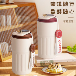 高顔值爆款316不鏽鋼禮品咖啡保溫杯智能顯溫可攜式隨行伴手禮杯子