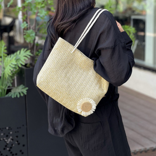 大容量編織包包女夏2024新款潮流時尚單肩腋下包休閒洋氣手提大包