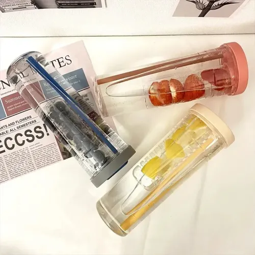 小紅書同款杯子ins高顔值韓版吸琯杯學生簡約防摔塑膠隨手杯可攜式