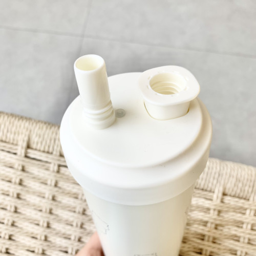 可愛小雞小貓奶茶保溫杯 日系可愛超萌水杯子 吸琯杯子粗吸琯