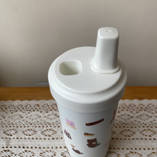 珍珠奶茶吸琯杯 不鏽鋼水杯粗吸琯高級感保溫杯 可愛卡通咖啡杯