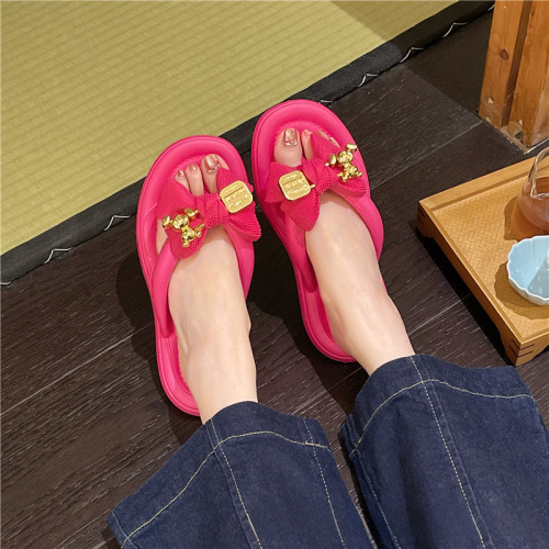 2023女士拖鞋夏季涼拖新款平底夾腳女鞋輕便拖鞋女外穿休閒人字拖