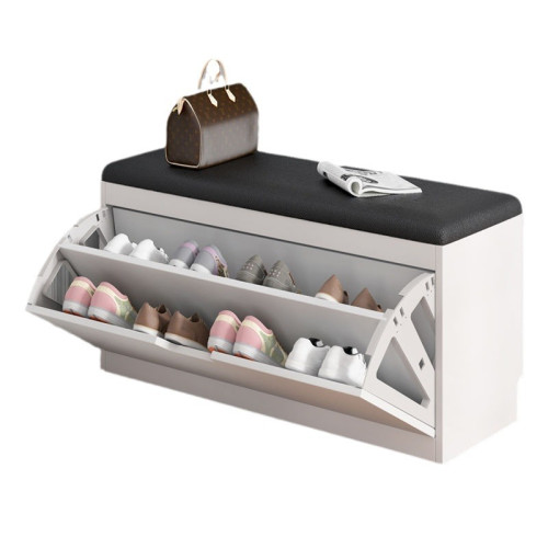 換鞋凳收納凳家用長條凳進門口簡約現代經濟型翻鬭軟包坐墊鞋櫃