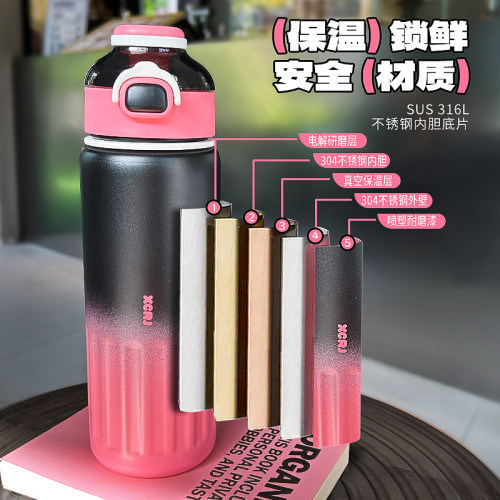 保溫杯304不鏽鋼高顔值兒童女學生可愛吸管防摔家用杯子永康水杯 保溫杯304不鏽鋼高顔值兒童女學生可愛吸管防摔家用杯子永康水杯