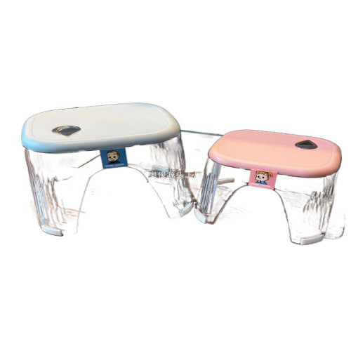 加厚亞克力小凳子換鞋凳客廳輕奢門口家用塑膠浴室板凳透明矮凳子 加厚亞克力小凳子換鞋凳客廳輕奢門口家用塑膠浴室板凳透明矮凳子
