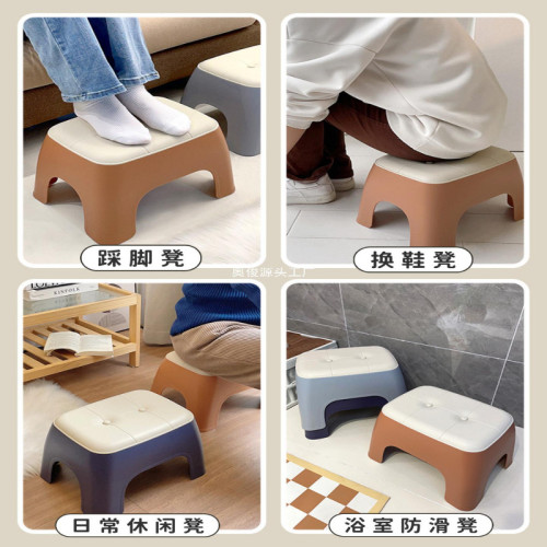 小凳子家用出租房用門口換鞋凳矮凳客廳茶幾塑膠板凳可曡放感 小凳子家用出租房用門口換鞋凳矮凳客廳茶幾塑膠板凳可曡放感