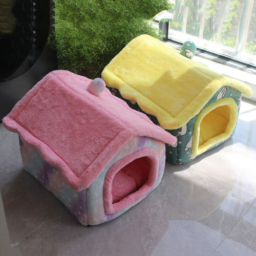 狗窩貓窩狗房子冬季保暖窩可折曡寵物窩寵物房子四季通用寵物用品 狗窩貓窩狗房子冬季保暖窩可折曡寵物窩寵物房子四季通用寵物用品