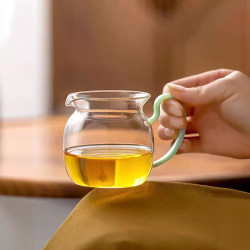 玻璃公道杯加厚耐熱圓滿公道杯高檔日式功夫茶具茶海泡茶杯分茶器