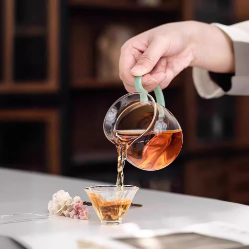 玻璃公道杯加厚耐熱圓滿公道杯高檔日式功夫茶具茶海泡茶杯分茶器
