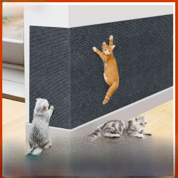 貓爬墊立式貼牆貓抓板不掉屑可裁剪耐磨逗貓窩自粘多功能貓用品