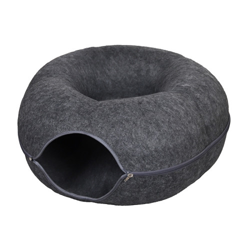 毛氈貓咪寵物窩貓隧道甜甜圈貓窩透氣屋四季通用可拆洗溫馨小窩 毛氈貓咪寵物窩貓隧道甜甜圈貓窩透氣屋四季通用可拆洗溫馨小窩