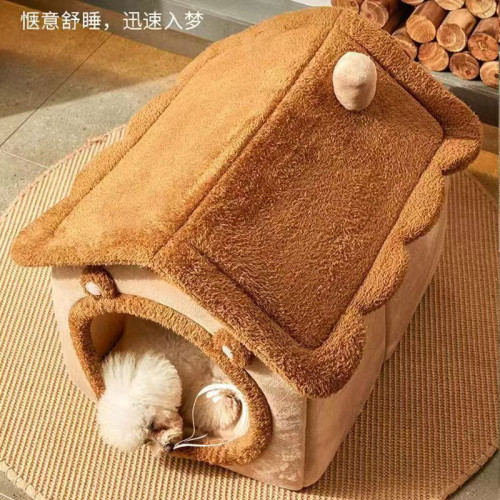 貓窩冬天保暖加厚貓房子貓窩狗屋小型犬泰迪窩封閉房子寵物用品 貓窩冬天保暖加厚貓房子貓窩狗屋小型犬泰迪窩封閉房子寵物用品