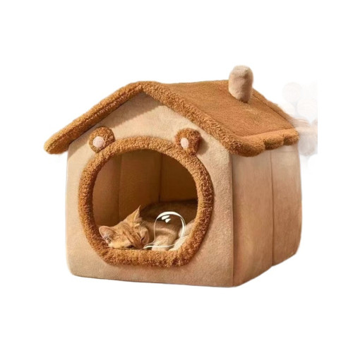 貓窩冬天保暖加厚貓房子貓窩狗屋小型犬泰迪窩封閉房子寵物用品 貓窩冬天保暖加厚貓房子貓窩狗屋小型犬泰迪窩封閉房子寵物用品