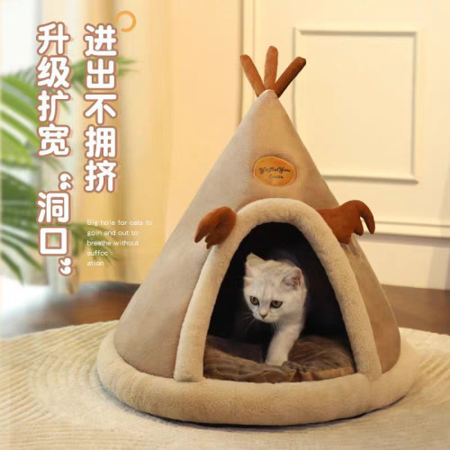 爆款秋冬貓咪帳篷貓窩狗狗蒙古包造型狗窩麋鹿聖誕寵物窩 爆款秋冬貓咪帳篷貓窩狗狗蒙古包造型狗窩麋鹿聖誕寵物窩