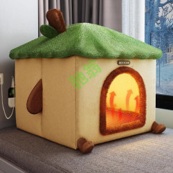 yut貓窩冬季保暖寵物貓咪房子型安全屋貓咪屋泰迪小型犬狗窩四季