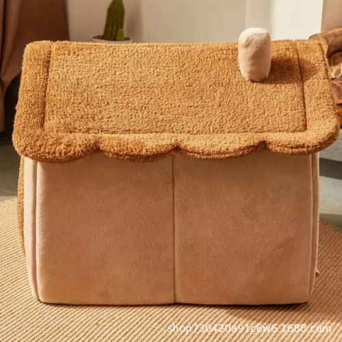 貓窩狗窩四季通用房子型小型犬泰迪冬季保暖可拆洗狗屋寵物床用品 貓窩狗窩四季通用房子型小型犬泰迪冬季保暖可拆洗狗屋寵物床用品