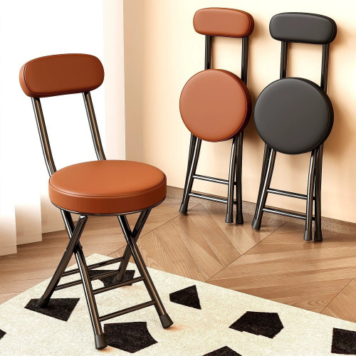 折曡椅大學生宿舍椅子陽台休軟包靠背家用餐椅可攜式 折曡椅大學生宿舍椅子陽台休軟包靠背家用餐椅可攜式