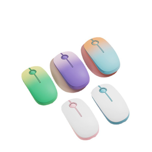 夢族富德紫色高顔值無線滑鼠女生可愛辦公靜音筆記型電腦外設