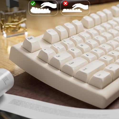 前行者V97無線藍牙雙模鍵盤機械手感按鍵靜音按鍵靜音遊戯辦公