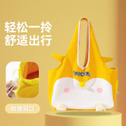 春夏季寵物外出包可愛單肩帆布貓包手提小型犬可露頭貓咪袋子