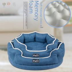   記憶棉可拆洗麗絲絨寵物窩寵物床墊 狗窩貓窩