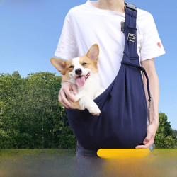 新款折疊狗狗後後背包 透氣寵物外出包 寵物包單肩斜背貓包