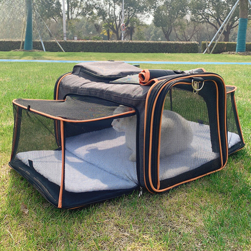 金望寵物外出單肩手提貓包大容量透氣寵物包斜背拓展貓包 金望寵物外出單肩手提貓包大容量透氣寵物包斜背拓展貓包