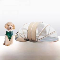 DODOPET寵物外出可攜式包夏天透氣雙肩後背包可拓展貓咪書包狗狗後背包