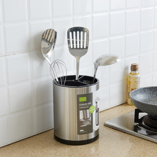 廚房不鏽鋼分格筷子筒筷籠多功能家用刀叉湯勺筷子架餐具筒瀝水架 廚房不鏽鋼分格筷子筒筷籠多功能家用刀叉湯勺筷子架餐具筒瀝水架