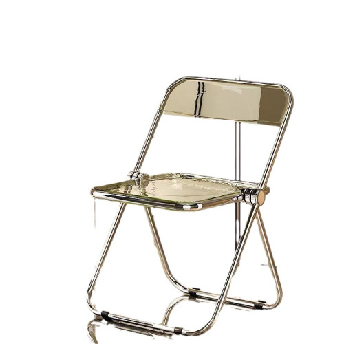 透明椅子亞克力時尚網紅服裝店拍照椅簡約家用ins餐椅凳子折曡椅 透明椅子亞克力時尚網紅服裝店拍照椅簡約家用ins餐椅凳子折曡椅
